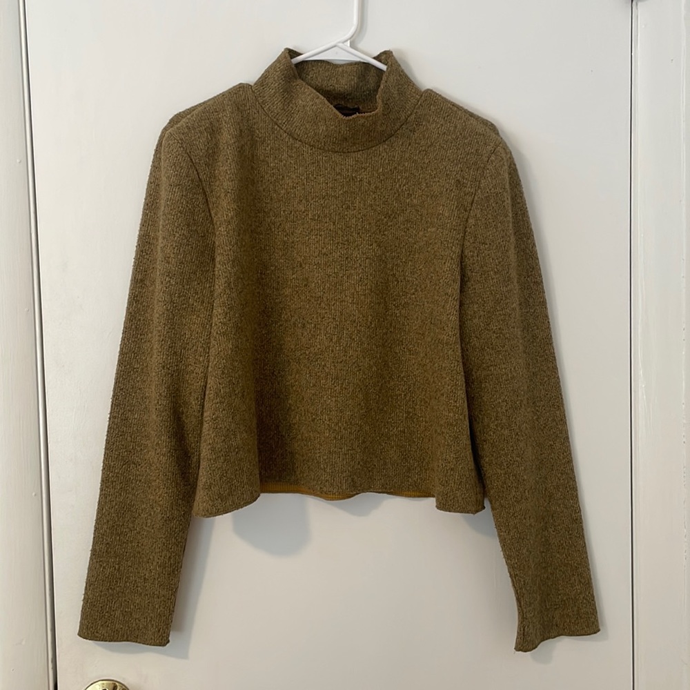 Zara Ribbed Marled Sweater | Brown